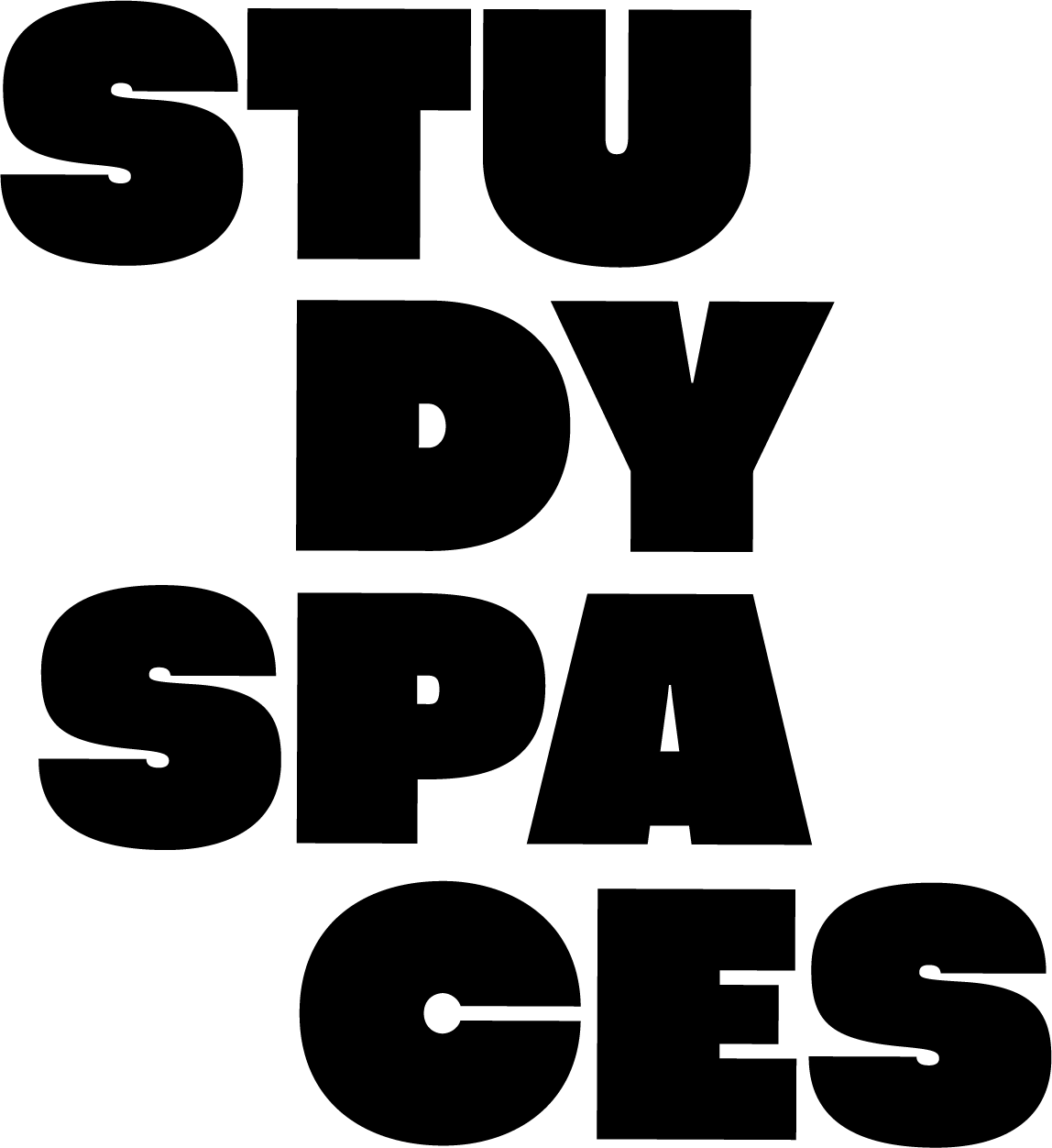 Logo Study Spaces | Kleur zwart | Color black | Colours noir